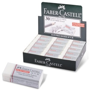 Ластик FABER-CASTELL Dust Free 41х18 5х11 5 мм белый прямоугольный 187130
