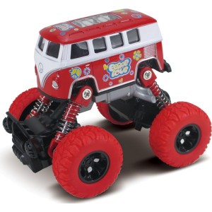 Автобус die-cast инерционный механизм рессоры красный Funky toys FT61076