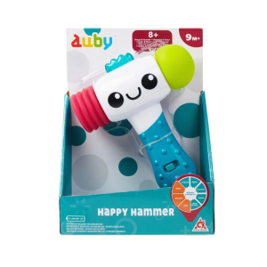 Ауби. Интерактивная игрушка Веселый молоток свет и звук. TM Auby