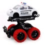 Инерционная полицейская машинка die-cast с красными колесами и краш-эффектом 