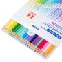 Карандаши цветные BRAUBERG PASTEL 24 пастельных цвета трёхгранные грифель 3 мм 181851