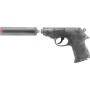 Пистолет Специальный АГЕНТ PPK 25-зарядные Gun с глушителем упаковка-карта 0472-07F