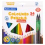 Карандаши цветные пластиковые BRAUBERG PREMIUM 24 цвета + 2 чернографитных карандаша 181937