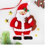 Набор для творчества - создай елочное украшение из фетра Дед мороз с мешком подарков 3555003