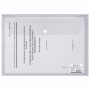 Папка-конверт с кнопкой BRAUBERG А4 до 100 листов прозрачная 0 15 мм - 5 штук 221638КТ