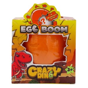 Коллекционная фигурка-сюрприз динозавра с картой Egg Boom в коллекции 6 героев Crazy Dino CD05