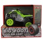 Квадроцикл die-cast, инерционный механизм, рессоры, свет звук зеленый Funky Toys FT61064