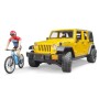 Внедорожник Wrangler Rubicon Unlimited c велосипедистом и фигуркой Bruder 02-543