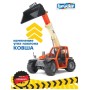 Погрузчик колесный JLG 2505 Telehandler с тел.ковшом BRUDER 02-140