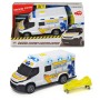 Машинка скорой помощи Iveco Daily с носилками 18 см свет звук Dickie Toys 3713012