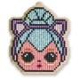 Алмазная мозаика Pixel Diamond Art на деревянной основе L.O.L. Surprise! Kitty Queen, W0456