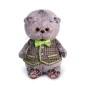 Игрушка мягконабивная Басик BABY в клетчатом жилете BUDI BASA BB-056