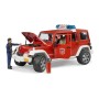 Внедорожник Jeep Wrangler Unlimited Rubicon Пожарная с фигуркой Bruder 02-528