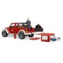 Внедорожник Jeep Wrangler Unlimited Rubicon Пожарная с фигуркой Bruder 02-528