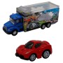 Набор грузовик + машинка die-cast красная спусковой механизм 1:60 Funky toys FT61054