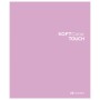 Тетрадь А5 48 л. ПЗБМ скоба клетка Soft Touch брайль 3D СофтКолорТач розовый 028862