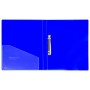 Папка на 2 кольцах BRAUBERG Neon 25 мм внутренний карман неоновая синяя до 170 листов 0 7 мм 227459