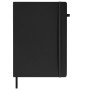 Скетчбук черная бумага 140 г/м2 210х297 мм 80 л. КОЖЗАМ резинка карман BRAUBERG ART черный 113206