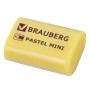 Ластик BRAUBERG Pastel Mini 27х18х10 мм ассорти пастельных цветов экологичный ПВХ 229581