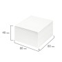 Блок для записей STAFF непроклеенный куб 8х8х4 см белый белизна 90-92% 126368