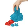 Песок для лепки кинетический BRAUBERG KIDS синий 500 г 2 формочки ведерко 665095