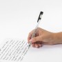 Ручка гелевая STAFF Basic ЧЕРНАЯ корпус прозрачный хромированные детали узел 0 5 мм линия письма 0 35 мм 142789
