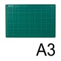 Коврик-подкладка настольный для резки А3 450х300 мм сантиметровая шкала зеленый 3 мм KW-trio 9Z201 -9Z201