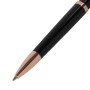 Ручка подарочная шариковая GALANT PUNCTUM BLACK корпус черный детали розовое золото узел 0 7 мм синяя 143514