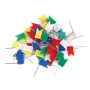 Булавки-флажки маркировочные BRAUBERG цветные 50 шт. пластиковая коробка европодвес 221537