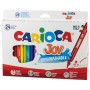 Фломастеры CARIOCA Италия Joy 24 цвета суперсмываемые вентилируемый колпачок картонная коробка 40615