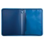 Папка на молнии пластиковая BRAUBERG Contract А4 335х242 мм внутренний карман синяя 225161