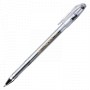 Ручка гелевая CROWN Hi-Jell ЧЕРНАЯ корпус прозрачный узел 0 5 мм линия письма 0 35 мм HJR-500B