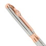 Ручка подарочная шариковая GALANT NUANCE SILVER корпус серебристый детали розовое золото узел 0 7 мм синяя 143520