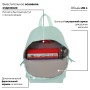Рюкзак BRAUBERG молодежный сити-формат Селебрити искусственная кожа бирюзовый 41х32х14 см 227101