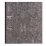 Папка-регистратор БИЗНЕСМЕНЮ усиленный корешок мраморное покрытие 80 мм с уголком черная 227529