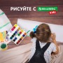 Краски акварельные BRAUBERG KIDS медовые 24 цвета квадратные кюветы пластиковый пенал 192284