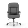 Кресло офисное BRABIX PREMIUM Level EX-527 пружинный блок рециклированная кожа серое 531937