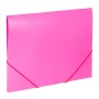Папка на резинках BRAUBERG Office розовая до 300 листов 500 мкм 228083