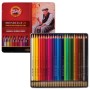 Карандаши цветные акварельные художественные KOH-I-NOOR Mondeluz 24 цвета 3 8 мм заточенные металлическая коробка 3724024001PL
