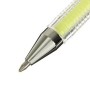Ручка гелевая CROWN Hi-Jell Pastel ЖЕЛТАЯ ПАСТЕЛЬ узел 0 8 мм линия письма 0 5 мм HJR-500P