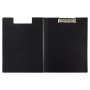 Папка-планшет BRAUBERG Стандарт А4 310х230 мм с прижимом и крышкой пластик черная 0 9 мм 221646