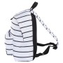 Рюкзак BRAUBERG универсальный сити-формат белый в полоску 20 литров 41х32х14 см 228846