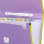 Папка-портфель пластиковая BRAUBERG JOY А4 330х245х35 мм 13 отделений с окантовкой фиолетовая 227977