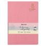 Тетрадь 60 л. в клетку обложка кожзам под рогожку сшивка B5 179х250мм РОЗОВЫЙ BRAUBERG HARMONY 403840
