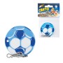 Брелок-подвеска светоотражающий Мяч футбольный синий 50 мм