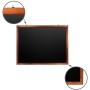 Доска для мела магнитная 90х120 см черная деревянная окрашенная рамка Россия BRAUBERG 236893