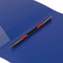 Папка с металлическим скоросшивателем и внутренним карманом BRAUBERG Contract синяя до 100 л. 0 7 мм бизнес-класс 221782