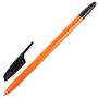 Ручка шариковая X-333 Orange ЧЕРНАЯ 142410 BRAUBERG