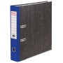 Папка-регистратор BRAUBERG мраморное покрытие А4 + содержание 70 мм синий корешок 221986