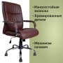 Кресло офисное BRABIX Space EX-508 экокожа хром коричневое 531164